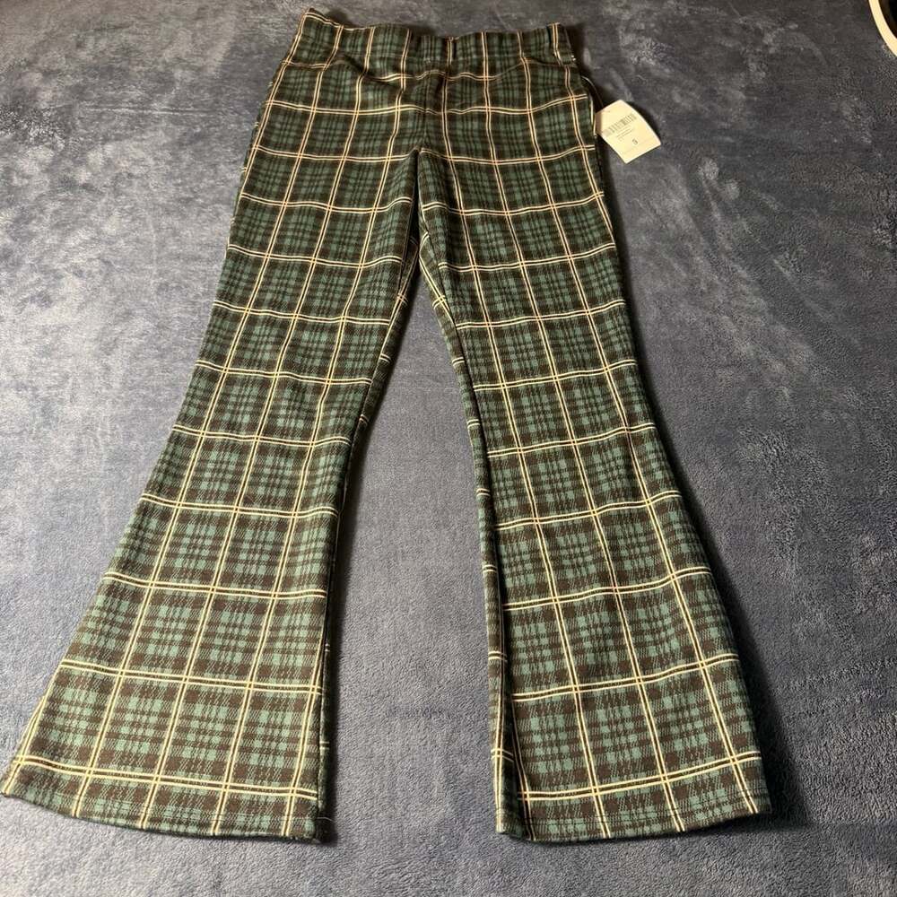 Forever 21 Plaid Flared Pants Size S